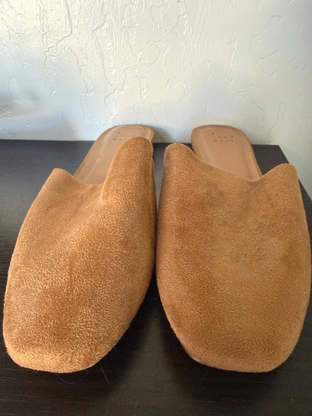 A New Day | Women’s Suede Backless Mules | Tan | Size 9 - Picture 6 of 7